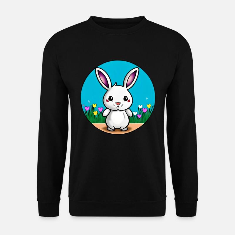 Kleiner Hase Osterhase - Unisex Pullover - Schwarz