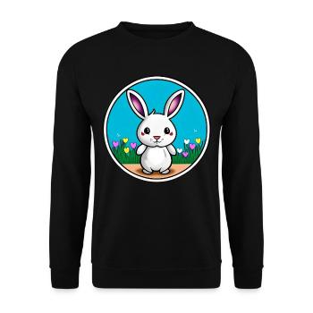 Cute Easter - Unisex Sweatshirt - black - Front - Alina (178cm) & Michal (187cm)
