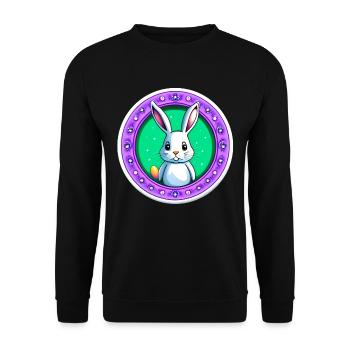 Super Cute Easter - Unisex Sweatshirt - black - Front - Alina (178cm) & Michal (187cm)