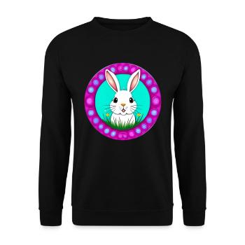 Easter with Easter - Unisex Sweatshirt - black - Front - Alina (178cm) & Michal (187cm)