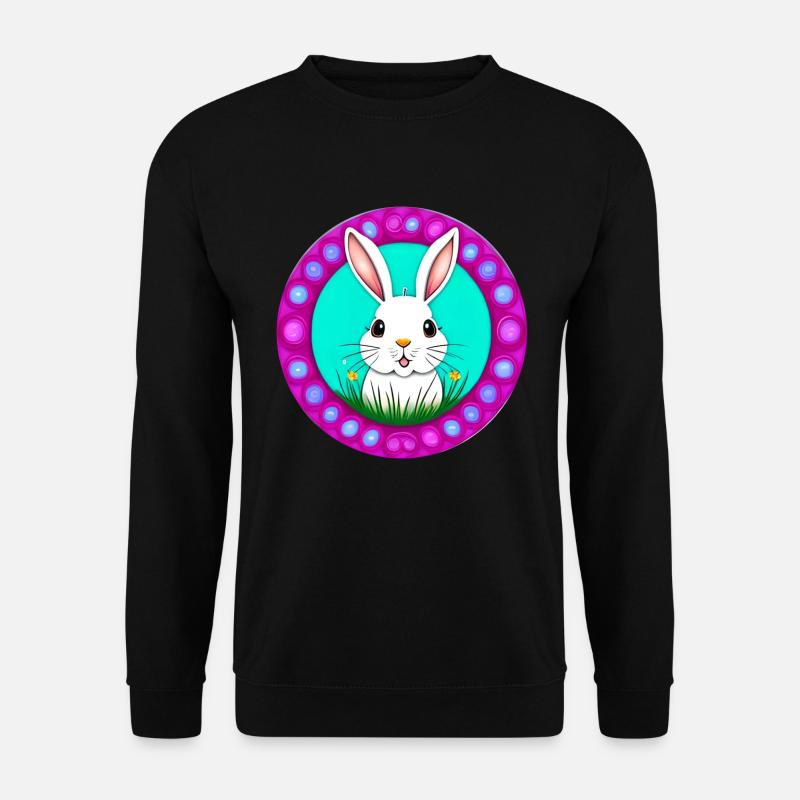 Ostern mit Osterhase - Unisex Pullover - Schwarz