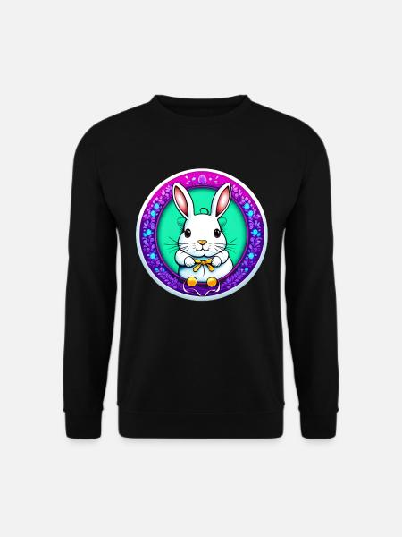 flashiges Ostermotiv - Unisex Pullover - Schwarz