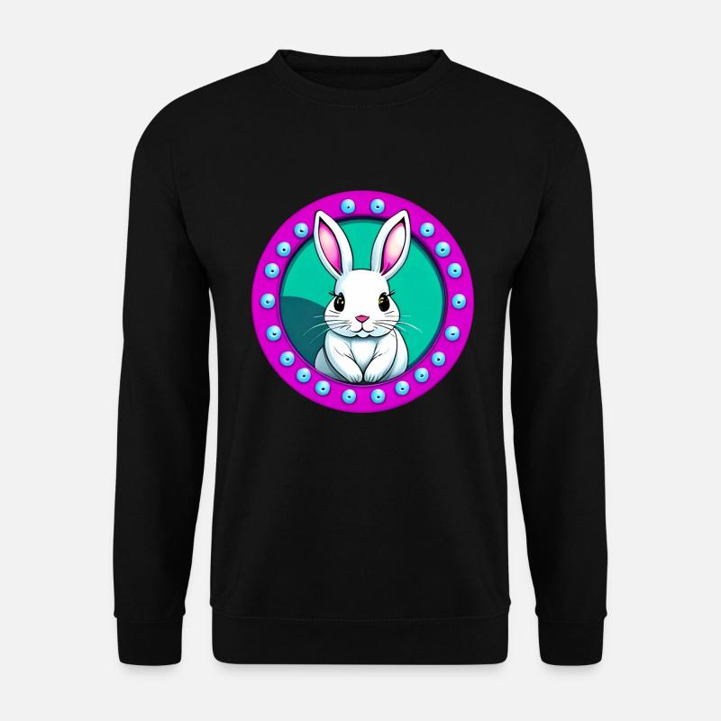Lapin de Pâques mignon - Sweat-shirt Unisexe - noir