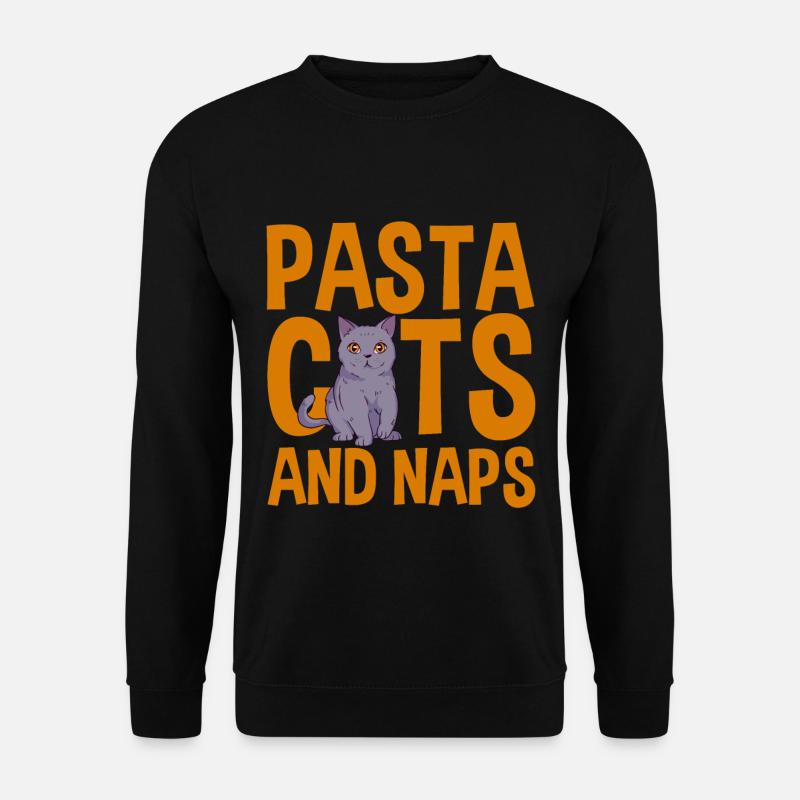 Pasta Cats And Naps 2 - Unisex Sweatshirt - black
