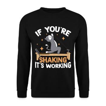 Si vous tremblez, ça marche 2 - Sweat-shirt Unisexe - noir - Devant - Alina (178cm) & Michal (187cm)