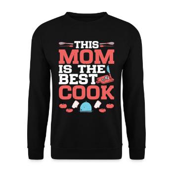This Mom Is The Best Cook 2 - Unisex Pullover - Schwarz - Vorne - Alina (178cm) & Michal (187cm)