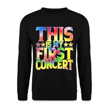 C’est mon premier concert 51 - Sweat-shirt Unisexe - noir - Devant - Alina (178cm) & Michal (187cm)