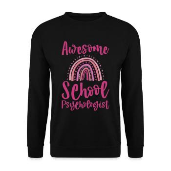 Psychologue scolaire génial 4 - Sweat-shirt Unisexe - noir - Devant - Alina (178cm) & Michal (187cm)