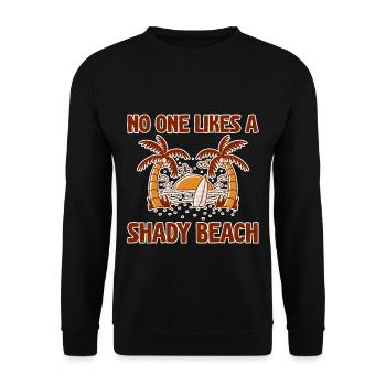 No One Likes A Shady Beach 2 - Unisex Pullover - Schwarz - Vorne - Alina (178cm) & Michal (187cm)