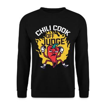 Chili Cook Off Judge 24 - Unisex Sweatshirt - black - Front - Alina (178cm) & Michal (187cm)