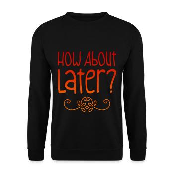 Et plus tard ? 2 - Sweat-shirt Unisexe - noir - Devant - Alina (178cm) & Michal (187cm)