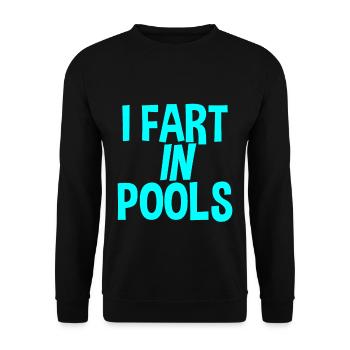 Je pète dans les piscines - Sweat-shirt Unisexe - noir - Devant - Alina (178cm) & Michal (187cm)