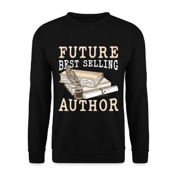 Future Best Selling Author 2 - Unisex Pullover - Schwarz - Vorne - Alina (178cm) & Michal (187cm)