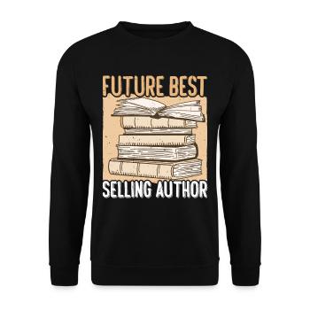 Future Best Selling Author 3 - Unisex Pullover - Schwarz - Vorne - Alina (178cm) & Michal (187cm)