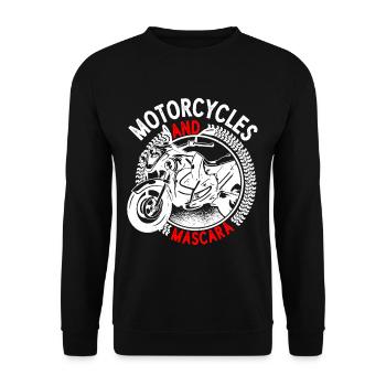 Motorcycles And Mascara 2 - Unisex Sweatshirt - black - Front - Alina (178cm) & Michal (187cm)
