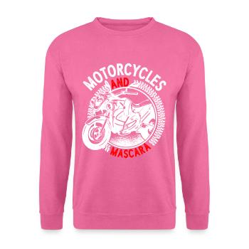 Motorcycles And Mascara 2 - Unisex Pullover - Pink - Vorne
