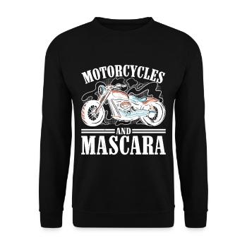 Motorcycles And Mascara - Unisex Sweatshirt - black - Front - Alina (178cm) & Michal (187cm)
