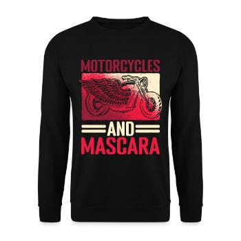 Motorcycles And Mascara 3 - Unisex Sweatshirt - black - Front - Alina (178cm) & Michal (187cm)