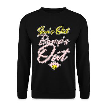 Sun's Out Bump's Out 4 - Unisex Pullover - Schwarz - Vorne - Alina (178cm) & Michal (187cm)