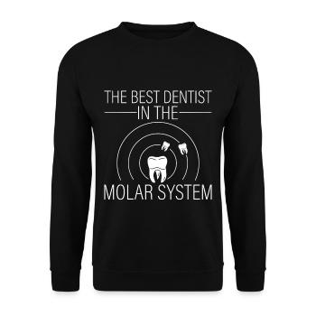 The Best Dentist In The Molar System - Unisex Sweatshirt - black - Front - Alina (178cm) & Michal (187cm)
