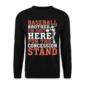 I'm Just Here For The Concession Stand 3 - Unisex Pullover - Schwarz - Vorne - Alina (178cm) & Michal (187cm)