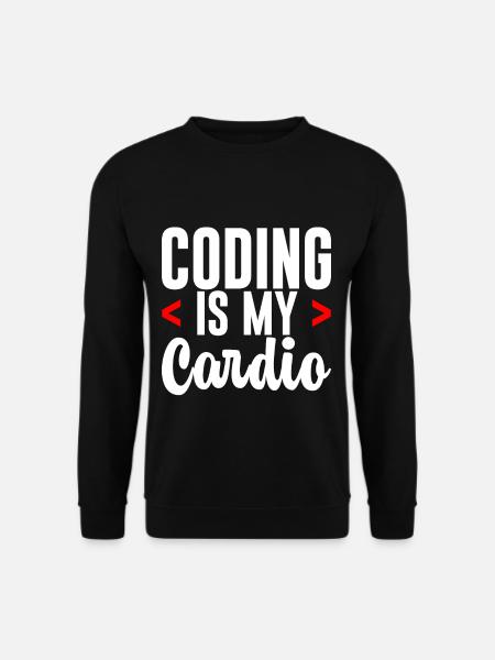Coding Is My Cardio 2 - Unisex Sweatshirt - black