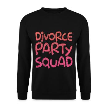 Divorce Party Squad 3 - Unisex Pullover - Schwarz - Vorne - Alina (178cm) & Michal (187cm)