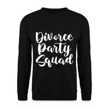 Divorce Party Squad 2 - Unisex Pullover - Schwarz - Vorne - Alina (178cm) & Michal (187cm)