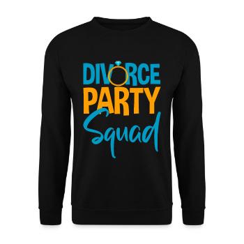 Divorce Party Squad 4 - Unisex Pullover - Schwarz - Vorne - Alina (178cm) & Michal (187cm)