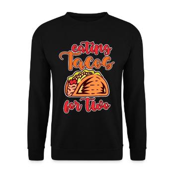 Eating Tacos For Two 2 - Unisex Sweatshirt - black - Front - Alina (178cm) & Michal (187cm)