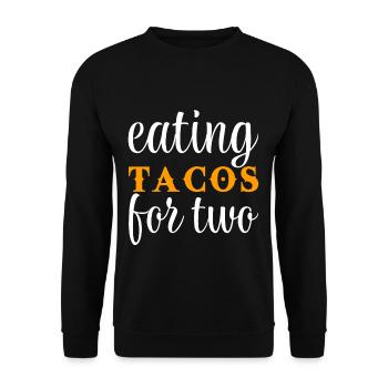 Eating Tacos For Two - Unisex Sweatshirt - black - Front - Alina (178cm) & Michal (187cm)