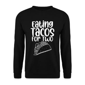 Eating Tacos For Two 4 - Unisex Sweatshirt - black - Front - Alina (178cm) & Michal (187cm)