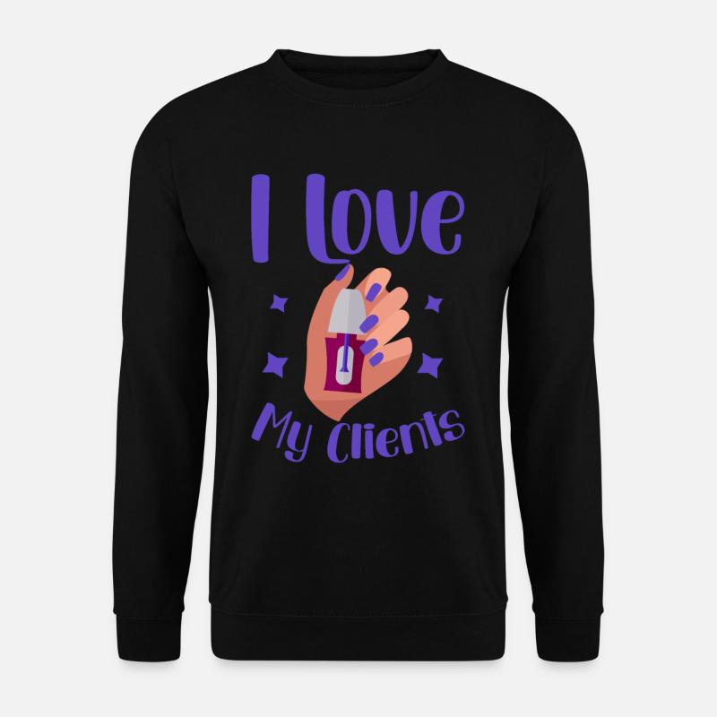 I Love My Clients 4 - Unisex Sweatshirt - black