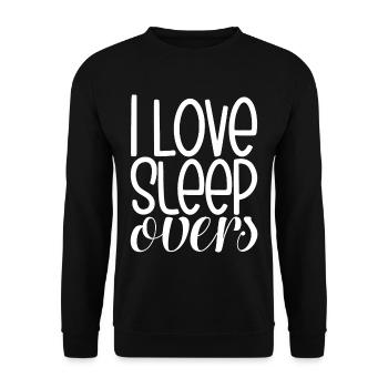J’adore les soirées pyjama - Sweat-shirt Unisexe - noir - Devant - Alina (178cm) & Michal (187cm)