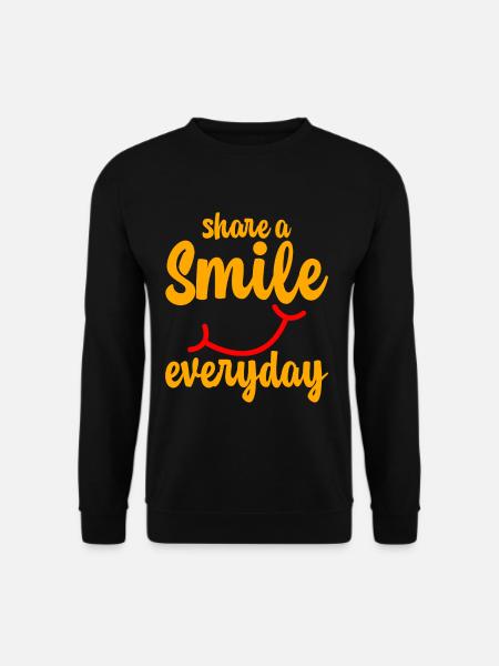 Share A Smile Everyday 2 - Unisex Sweatshirt - black