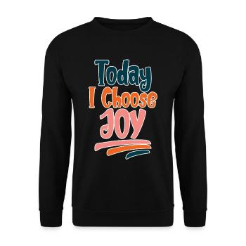 Aujourd’hui, je choisis Joy 2 - Sweat-shirt Unisexe - noir - Devant - Alina (178cm) & Michal (187cm)