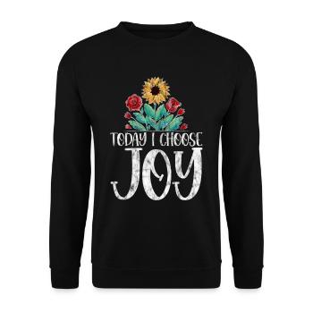 Aujourd’hui, je choisis Joy 3 - Sweat-shirt Unisexe - noir - Devant - Alina (178cm) & Michal (187cm)