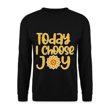 Aujourd’hui, je choisis Joy 4 - Sweat-shirt Unisexe - noir - Devant - Alina (178cm) & Michal (187cm)