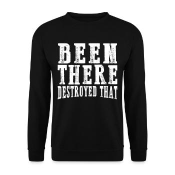 Été là détruit que 14 - Sweat-shirt Unisexe - noir - Devant - Alina (178cm) & Michal (187cm)