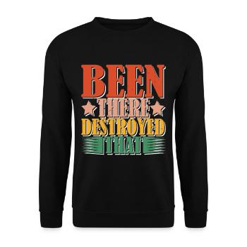 Been There Destroyed That 12 - Unisex Pullover - Schwarz - Vorne - Alina (178cm) & Michal (187cm)