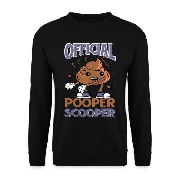 Official Pooper Scooper 31 - Unisex Pullover - Schwarz - Vorne - Alina (178cm) & Michal (187cm)