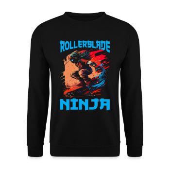Rollerblade Ninja 6 - Sweat-shirt Unisexe - noir - Devant - Alina (178cm) & Michal (187cm)