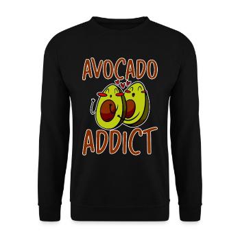Accro à l’avocat 4 - Sweat-shirt Unisexe - noir - Devant - Alina (178cm) & Michal (187cm)