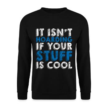 Ce n’est pas thésauriser si vos affaires sont cool 3 - Sweat-shirt Unisexe - noir - Devant - Alina (178cm) & Michal (187cm)