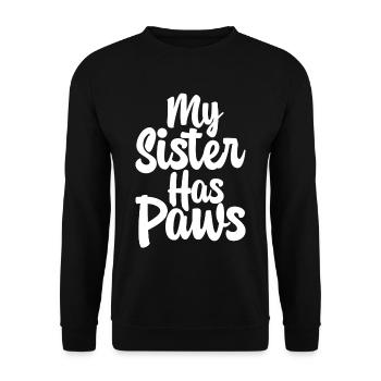 Ma sœur a des pattes - Sweat-shirt Unisexe - noir - Devant - Alina (178cm) & Michal (187cm)