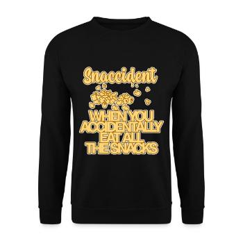 Snaccident, quand vous mangez toutes les collations 4 - Sweat-shirt Unisexe - noir - Devant - Alina (178cm) & Michal (187cm)