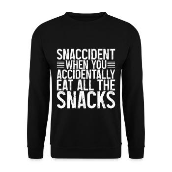 Snaccident, quand vous mangez toutes les collations 3 - Sweat-shirt Unisexe - noir - Devant - Alina (178cm) & Michal (187cm)