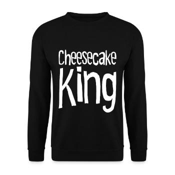 Cheesecake King - Sweat-shirt Unisexe - noir - Devant - Alina (178cm) & Michal (187cm)