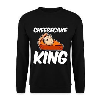 Cheesecake King 4 - Sweat-shirt Unisexe - noir - Devant - Alina (178cm) & Michal (187cm)