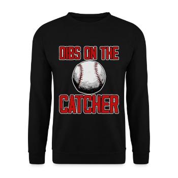 Dibs On The Catcher 3 - Unisex Sweatshirt - black - Front - Alina (178cm) & Michal (187cm)
